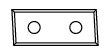 COLTELLO REVERSIBILE STD (4/35°) 28.3x12x1.5mm DX HW-K1920