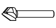 HARTMETALL-BOHRER ZUM 3D SCHNITEN   Z2  D=18,2 S=8  FÜR SCHAFT 12,7